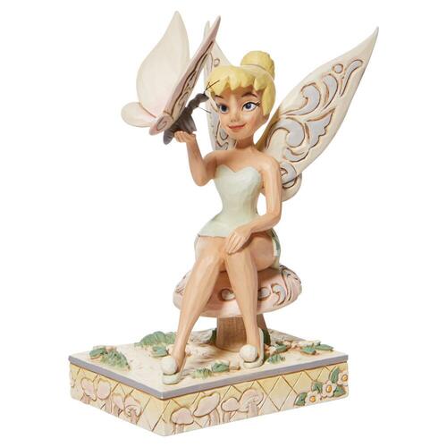 Jim Shore Disney Traditions - Peter Pan Tinker Bell - Passionate Pixie White Woodland