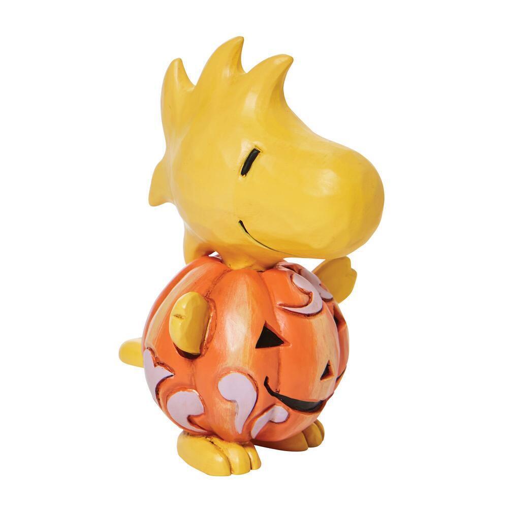 Jim Shore - Peanuts - Woodstock Pumpkin Mini Figurine