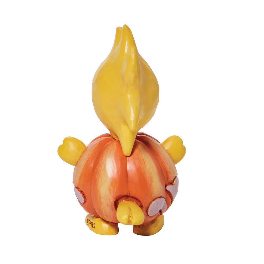 Jim Shore - Peanuts - Woodstock Pumpkin Mini Figurine