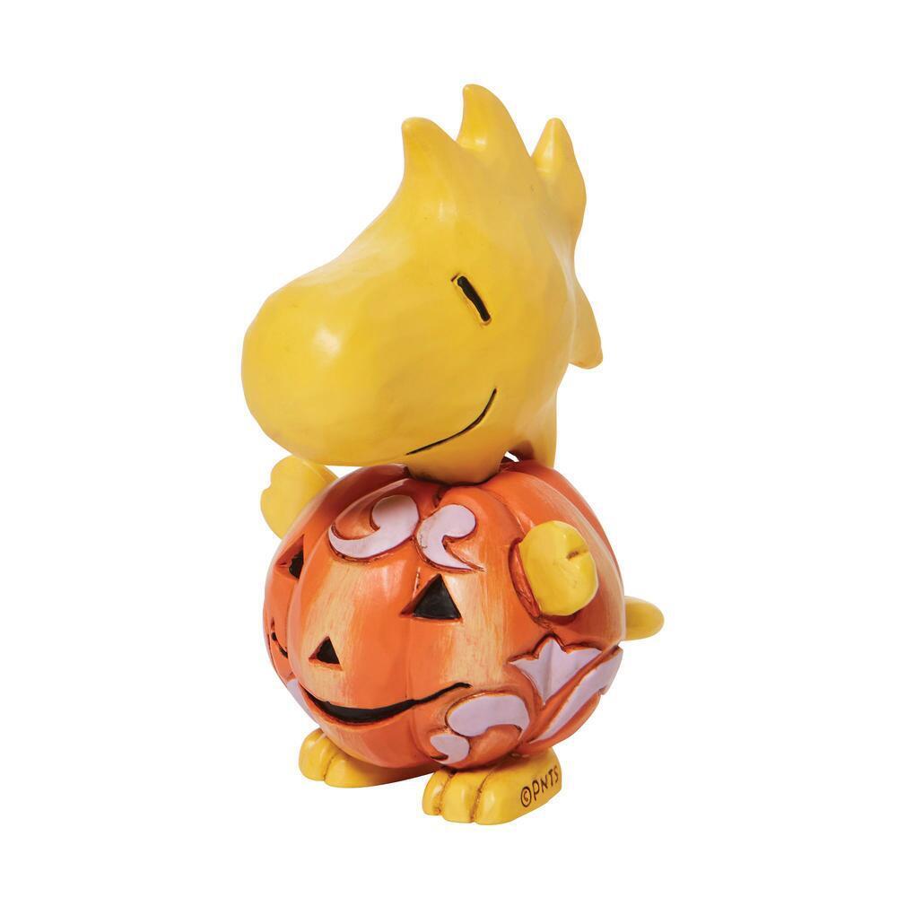 Jim Shore - Peanuts - Woodstock Pumpkin Mini Figurine