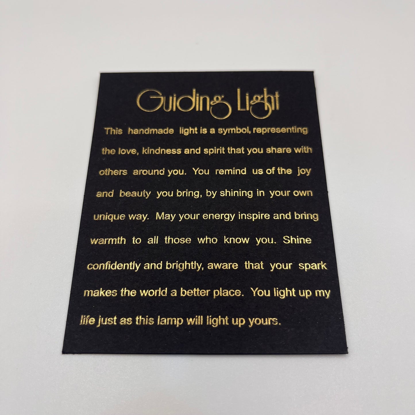 Guiding Light - Pale Green with White and Gold Flecks