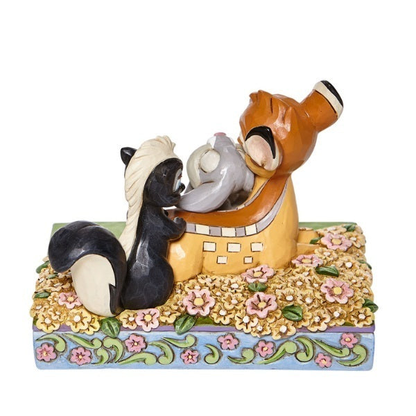 Jim Shore Disney Traditions - Bambi & Friends in Flowers - Childhood Friends