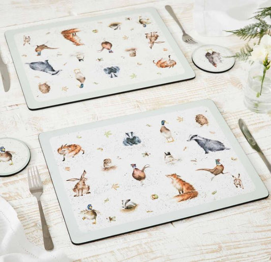 Wrendale Designs - Set of 4 Assorted Placemats