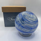 Friendship Ball - Clear with Blue Swirls