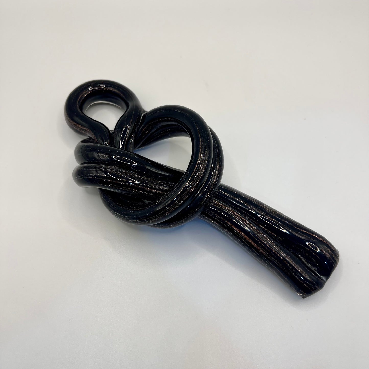 Forever Knot - Dark Brown with Rose Gold Flecks