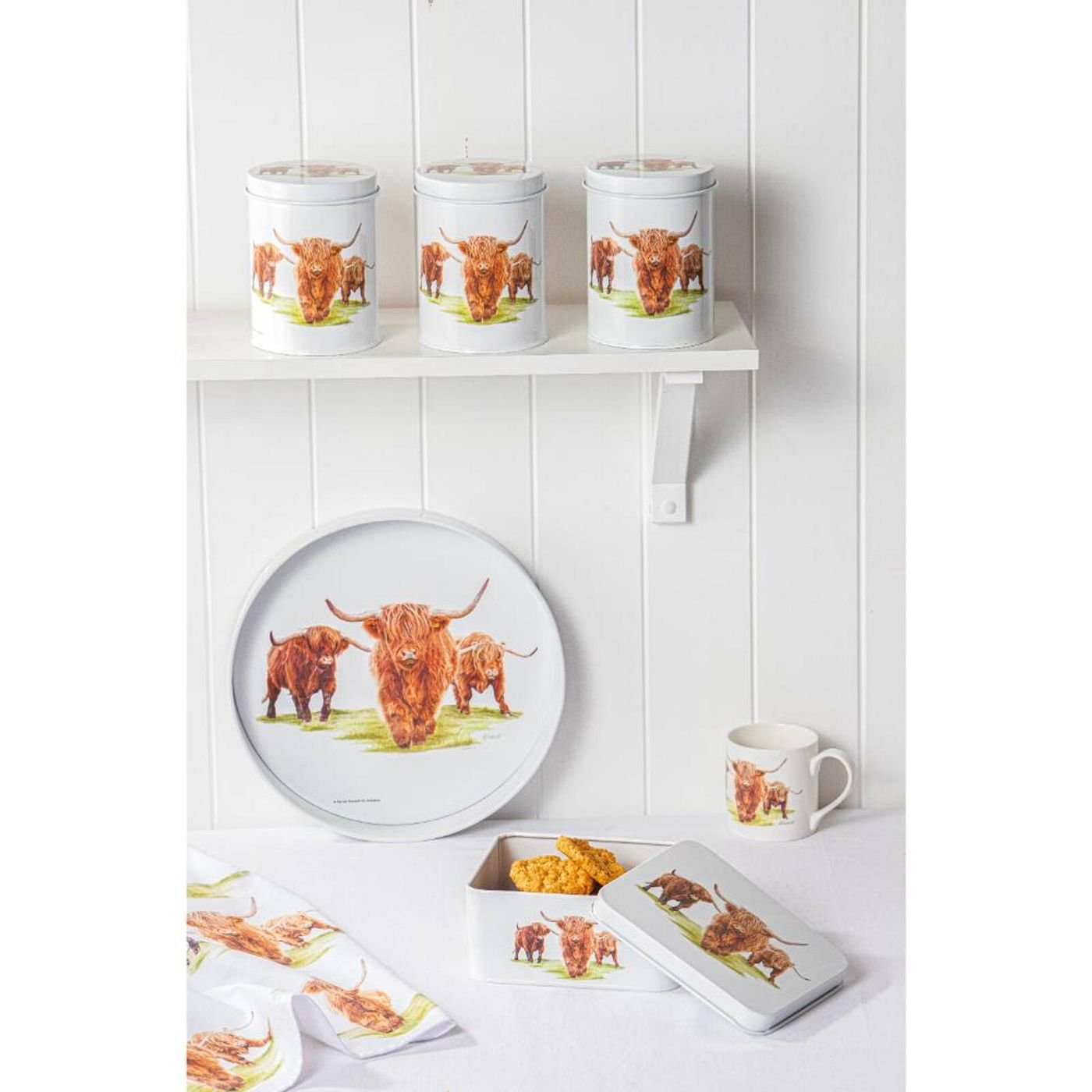 Highland Herd - Round Serving Tray