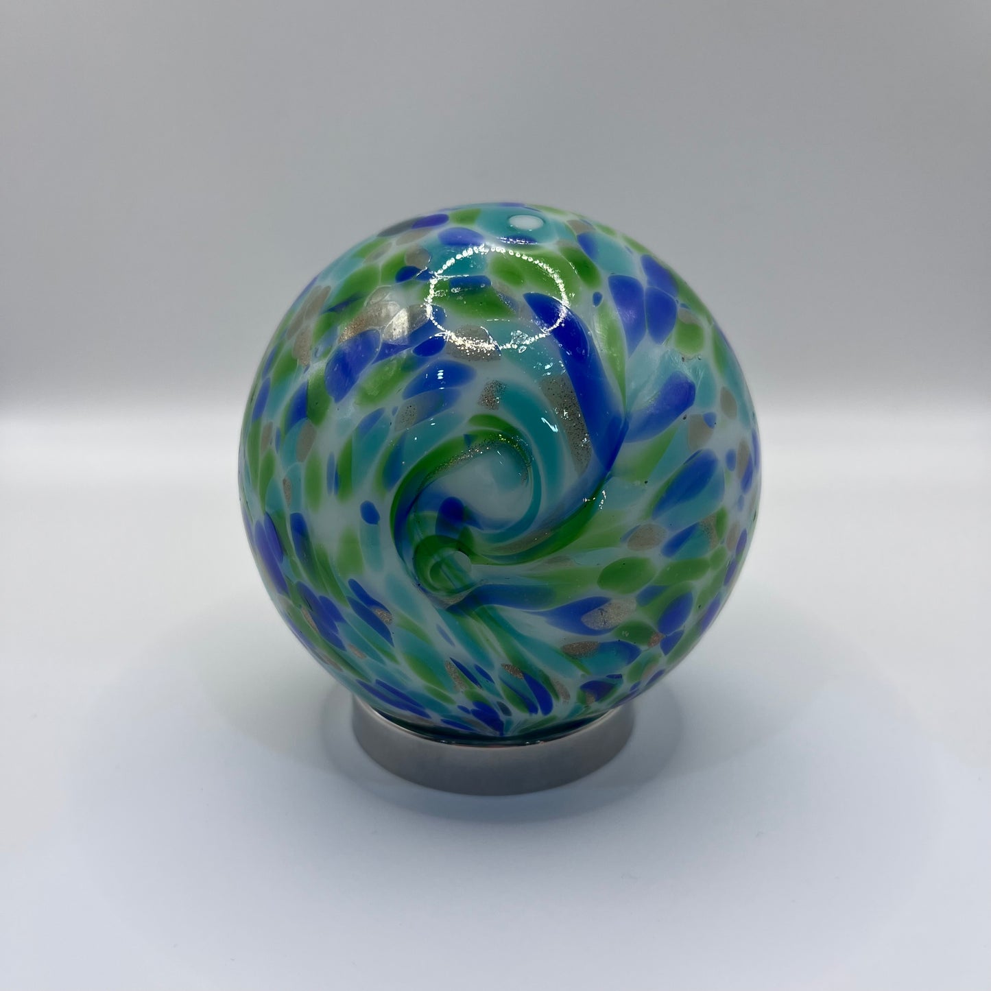 Friendship Ball - Green and Blue Drops
