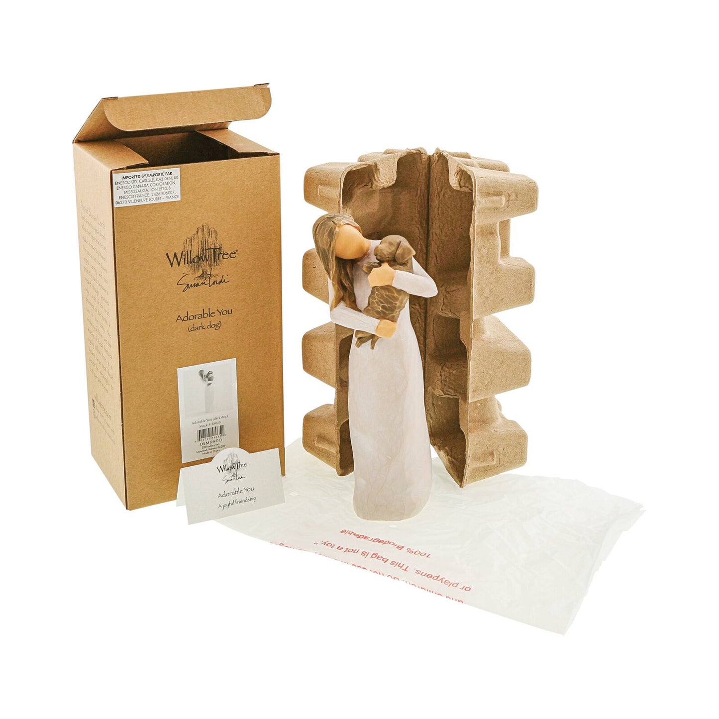 Willow Tree - Adorable You Dog (Dark Dog)