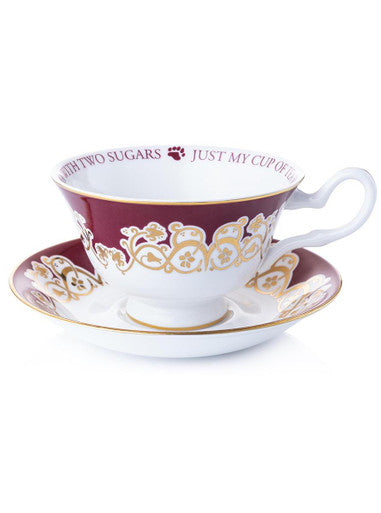 Charlie Bear - Cup and Saucer - Just my