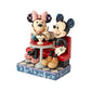 Jim Shore Disney Traditions - Mickey & Minnie Mouse In Soda Shop - Love Comes In Many Flavors