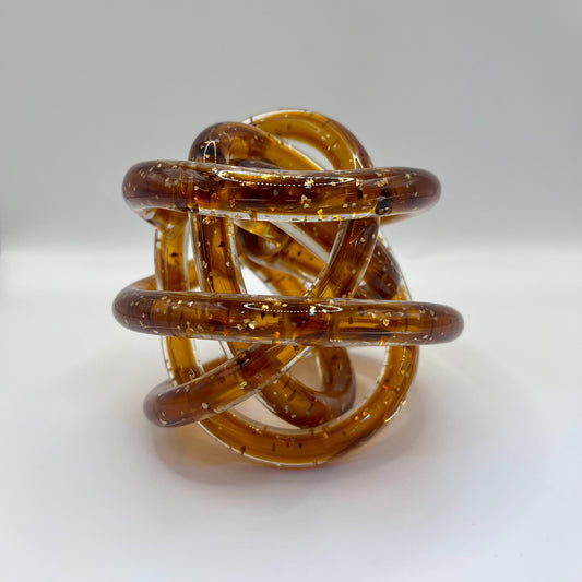 Endless Knot - Brown and Gold