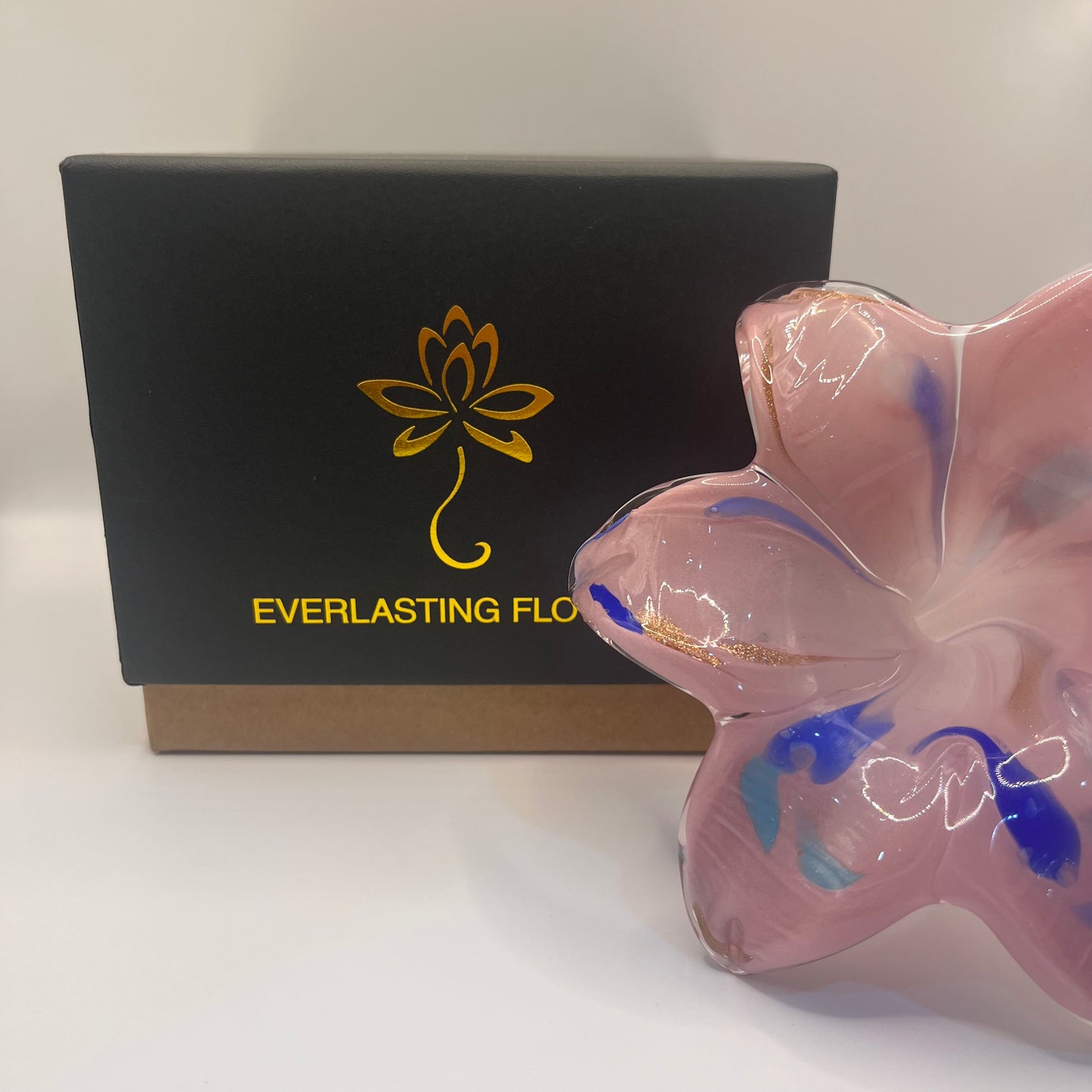 Everlasting Flower - Light Pink & Blue