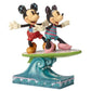 Jim Shore Disney Traditions - Mickey & Minnie Mouse on Surfboard - Surf's Up!