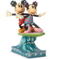 Jim Shore Disney Traditions - Mickey & Minnie Mouse on Surfboard - Surf's Up!