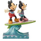 Jim Shore Disney Traditions - Mickey & Minnie Mouse on Surfboard - Surf's Up!