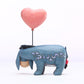 Jim Shore Disney Traditions - Winnie The Pooh Eeyore with a Heart Balloon Love Floats