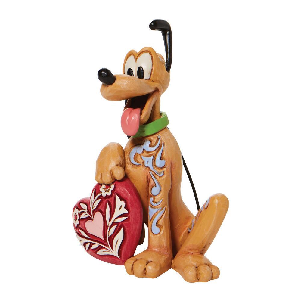 Jim Shore Disney Traditions - Pluto Holding Heart