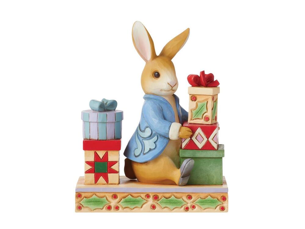 Beatrix Potter by Jim Shore - Peter With Presents - Presents of Happiness, Joy & Love