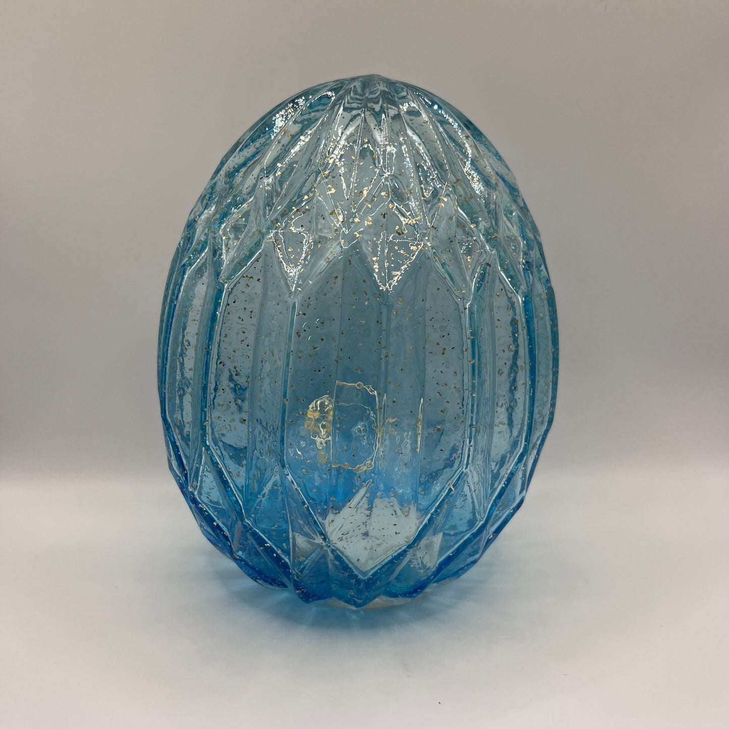 Glass Lamp - Light Blue