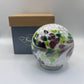 Friendship Ball - White and Feather Coloured Swirl