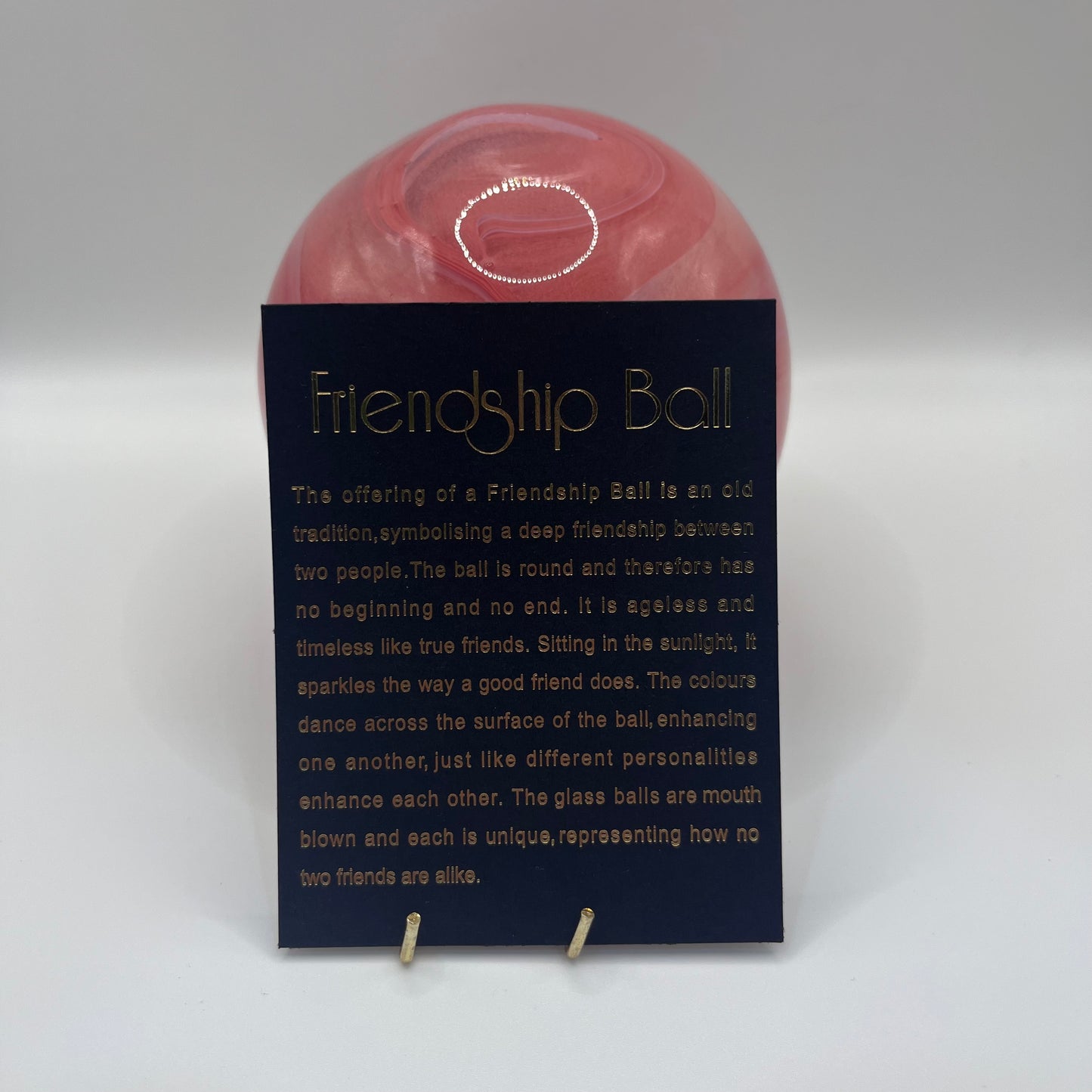 Friendship Ball - Pink Swirl