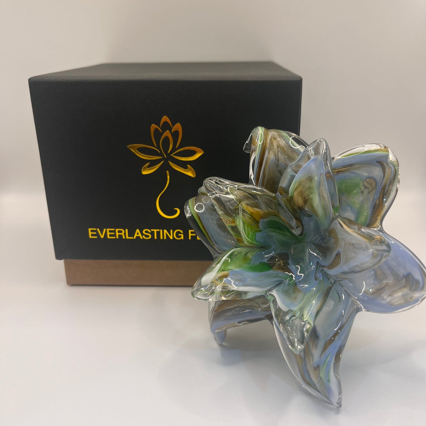 Everlasting Double Flower - Light Blue Multi