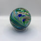 Friendship Ball - Green and Blue Swirl