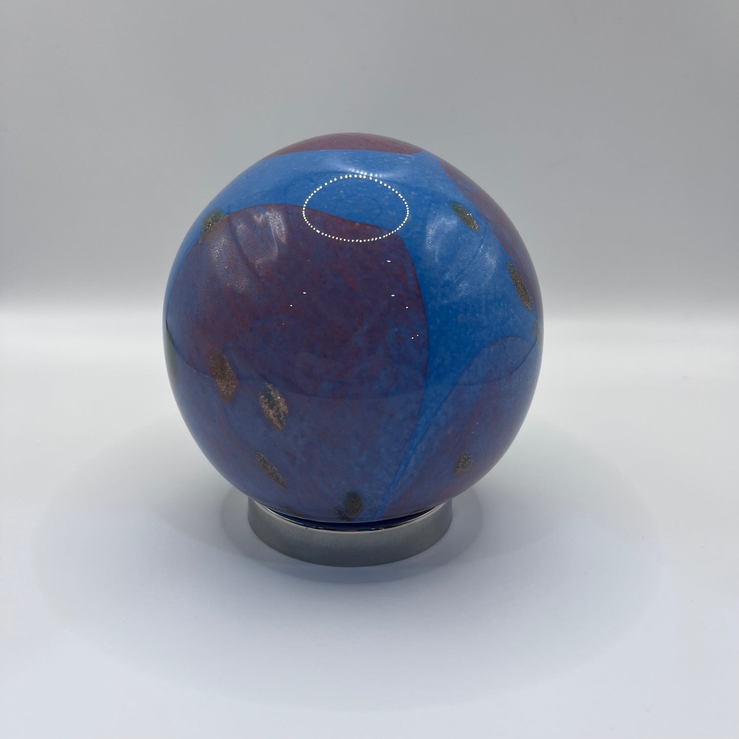 Friendship Ball - Blue and Pink with Gold Flecks