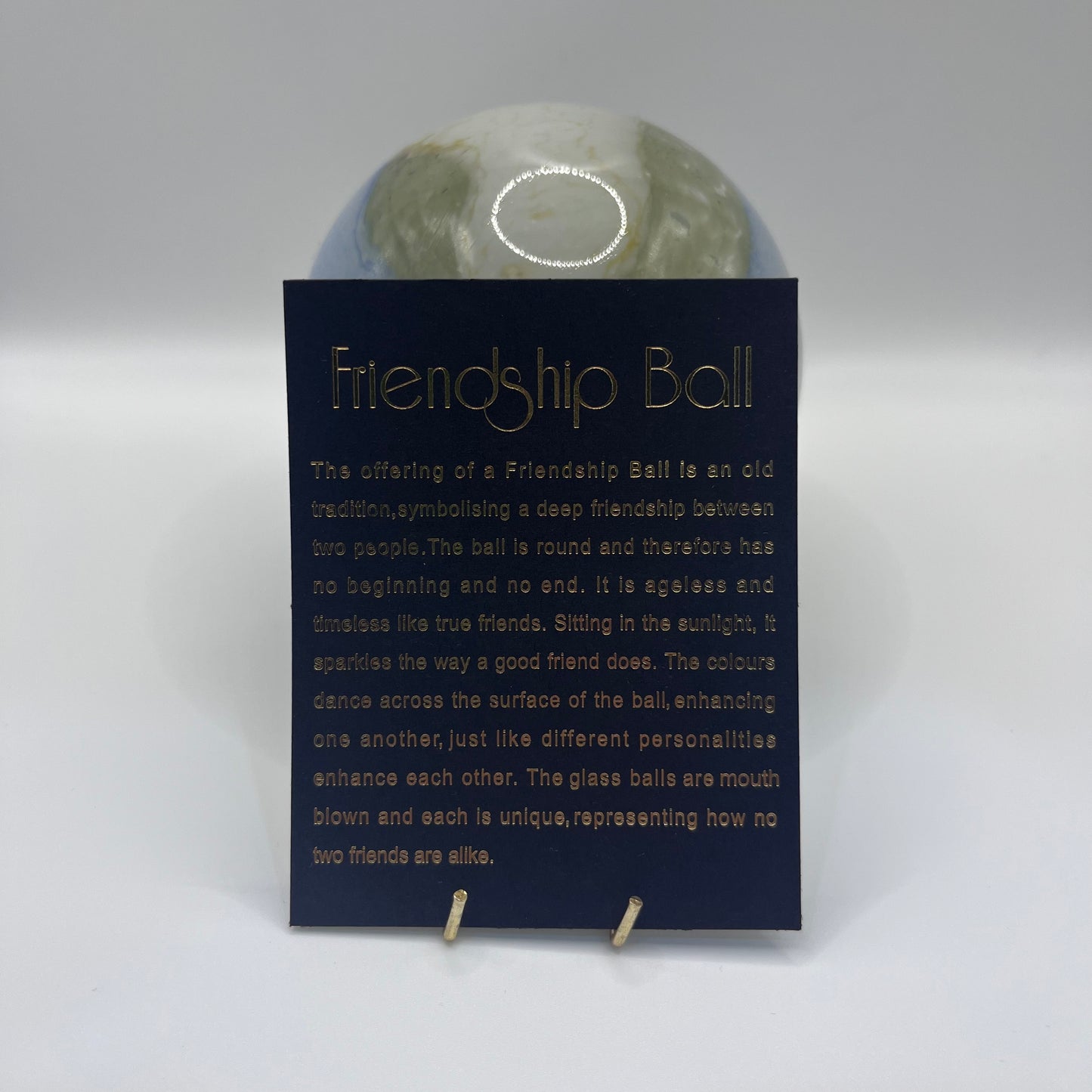Friendship Ball - Blue and Cream