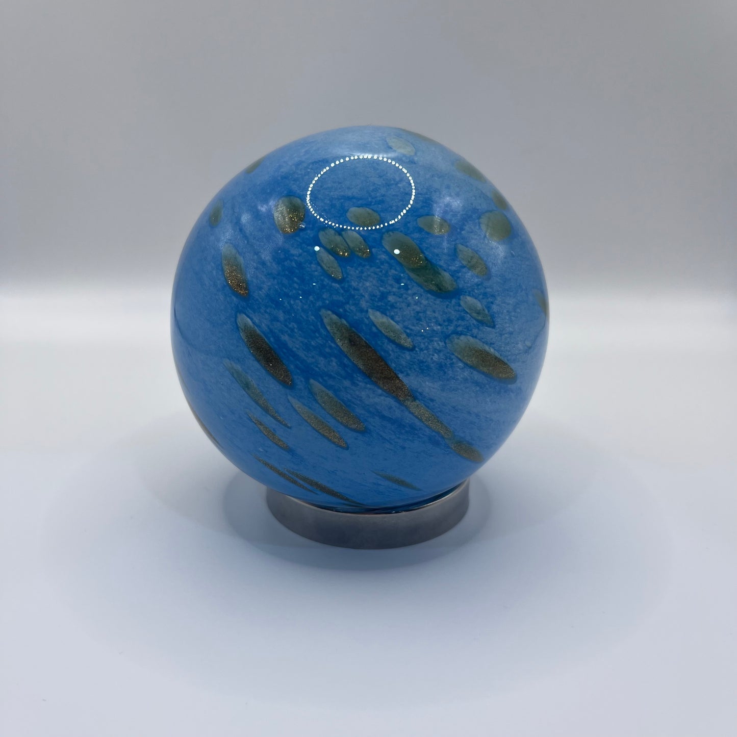 Friendship Ball - Blue with Gold Specks
