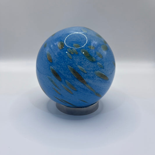 Friendship Ball - Blue with Gold Specks