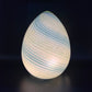 Glass Lamp - Light Blue with Stripes