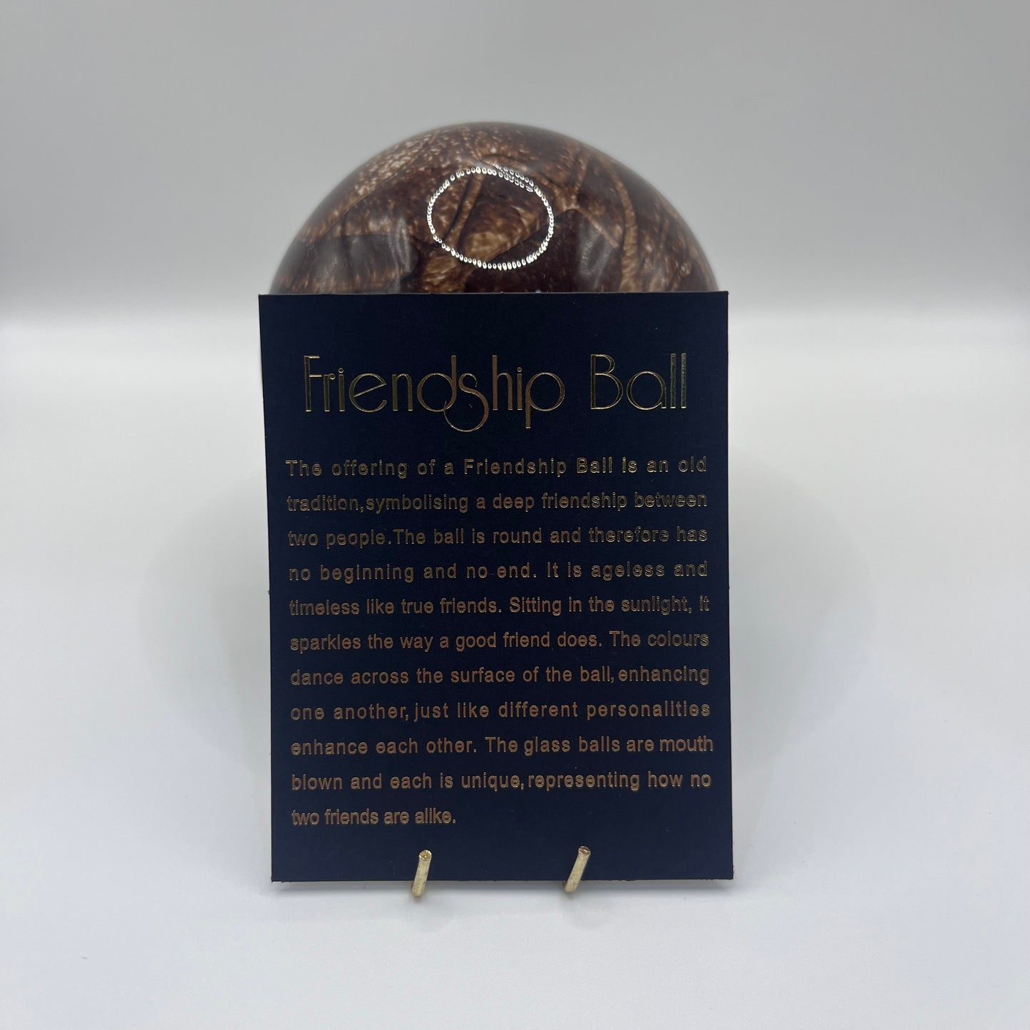 Friendship Ball - Brown Scale Pattern
