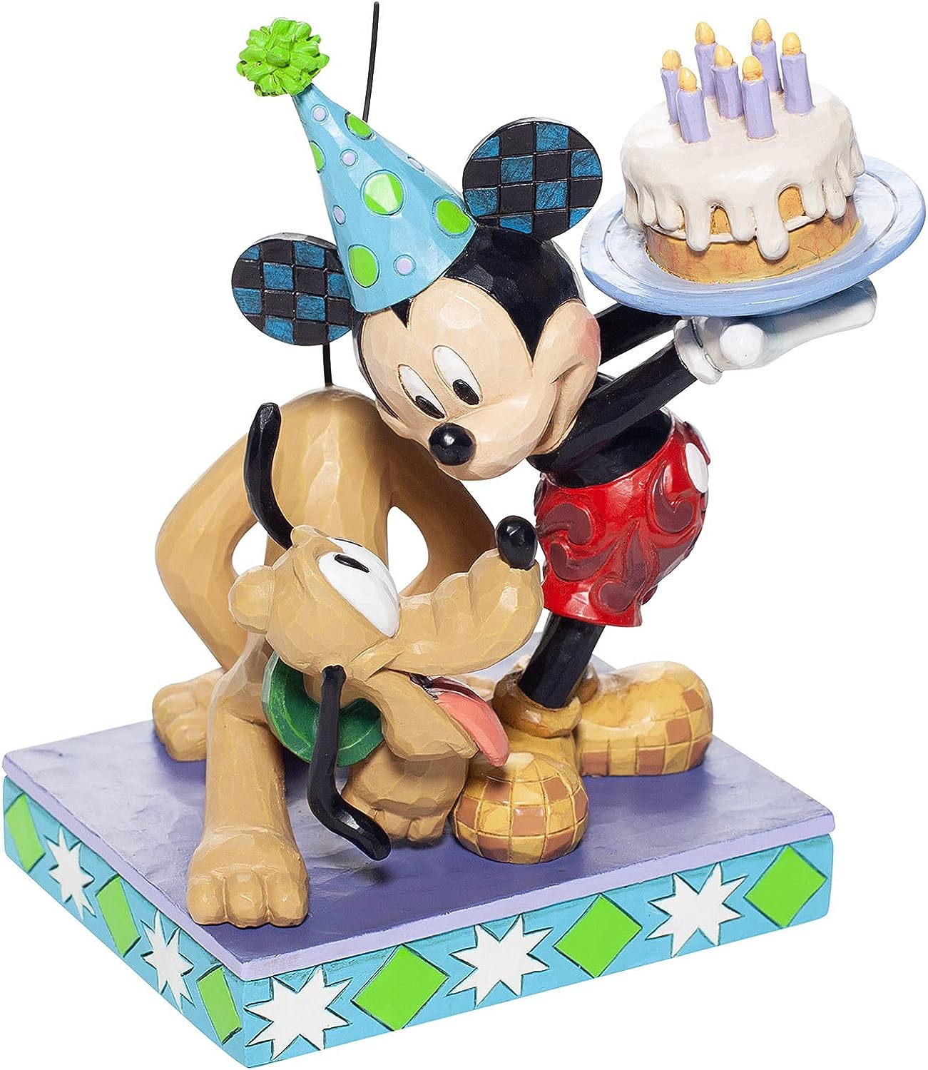 Jim Shore Disney Traditions - Mickey Mouse & Pluto Birthday 90th Anniversary - Happy Birthday Pal!