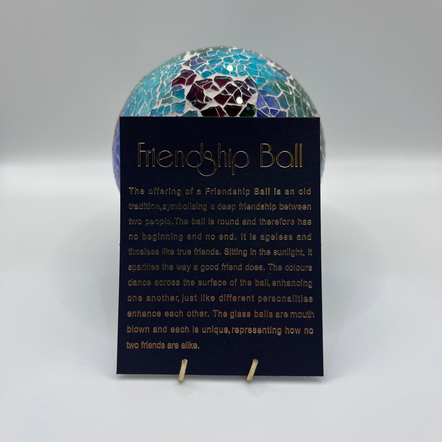 Friendship Ball - Blue Mosaic