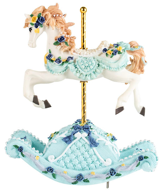 Blue Musical Rocking Horse