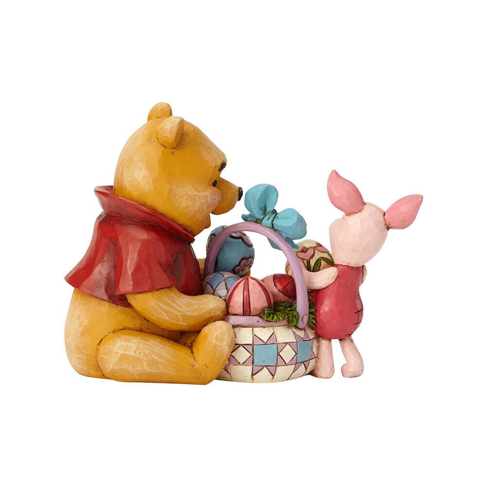 Jim Shore Disney Traditions - Winnie the Pooh and Piglet Easter - Spring Surprise