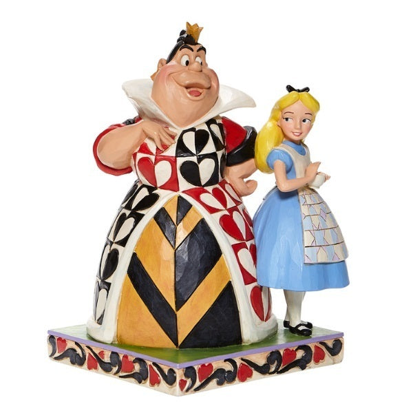 Jim Shore Disney Traditions - Alice In Wonderland & Queen of Hearts - Chaos and Curiosity