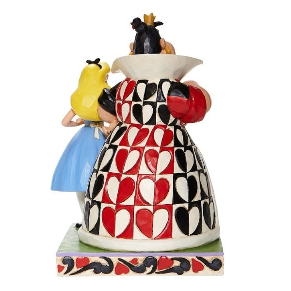 Jim Shore Disney Traditions - Alice In Wonderland & Queen of Hearts - Chaos and Curiosity