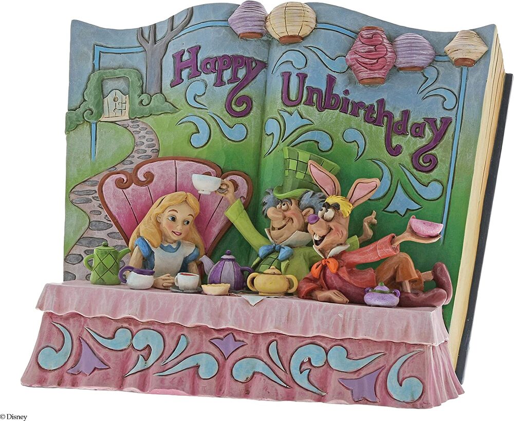 Jim Shore Disney Traditions - Alice In Wonderland - Happy Unbirthday Storybook