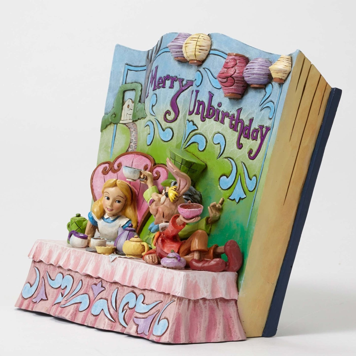 Jim Shore Disney Traditions - Alice In Wonderland - Happy Unbirthday Storybook