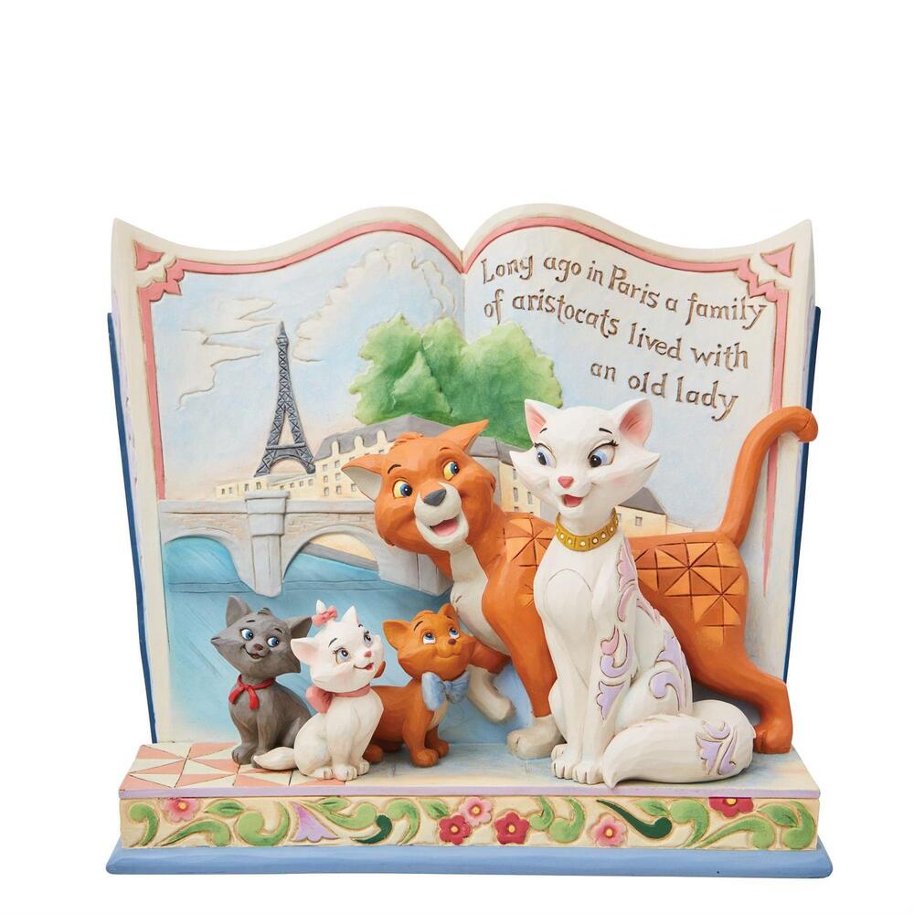 Jim Shore Disney Traditions - The Aristocats - Long Ago In Paris Storybook