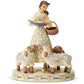 Jim Shore Disney Traditions - Beauty & the Beast Belle - Bookish Beauty White Woodland