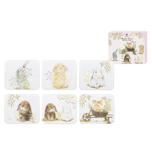 Bunny Tales - Set of 6 Assorted Coasters