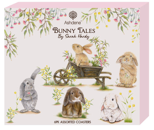 Bunny Tales - Set of 6 Assorted Coasters