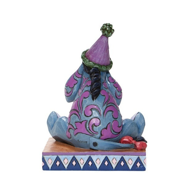 Jim Shore Disney Traditions - Winnie The Pooh Eeyore Birthday Hat - Birthday Blues