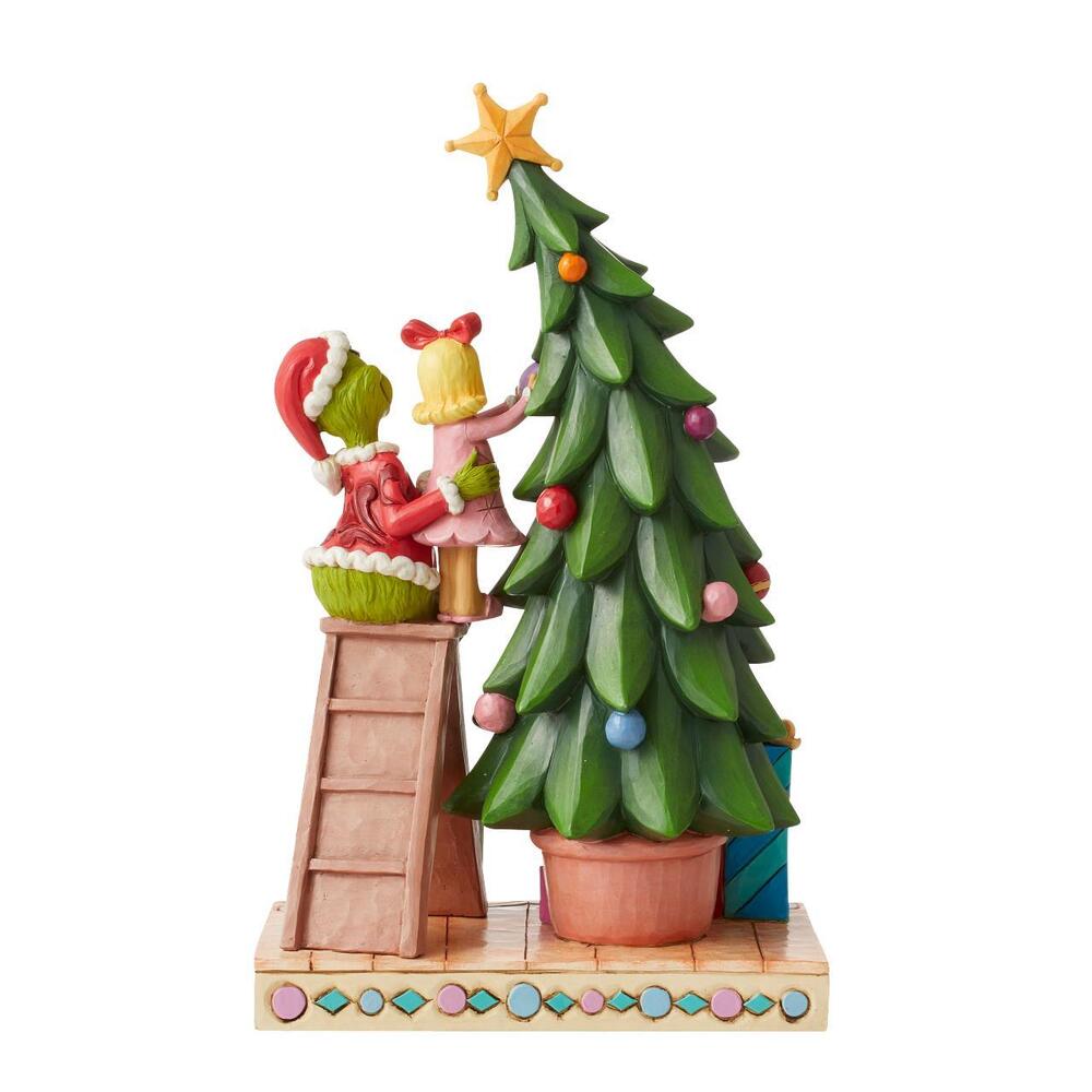 Jim Shore - Dr Seuss The Grinch - Grinch and Cindy Decorating Tree – DJ ...