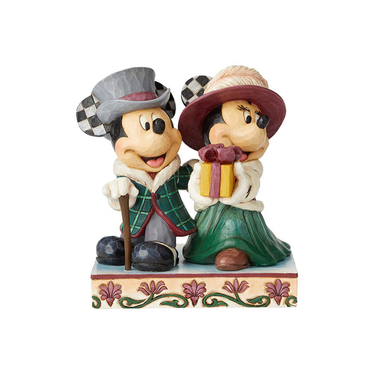 Jim Shore Disney Traditions - Mickey and Minnie Victorian Elegant Excursion