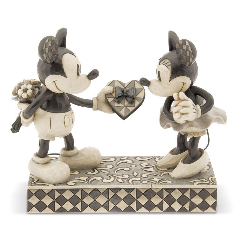 Jim Shore Disney Traditions - Mickey & Minnie Black & White - Real Sweetheart