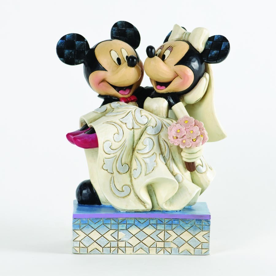 Jim Shore Disney Traditions - Mickey & Minnie Mouse Wedding - Congratulations